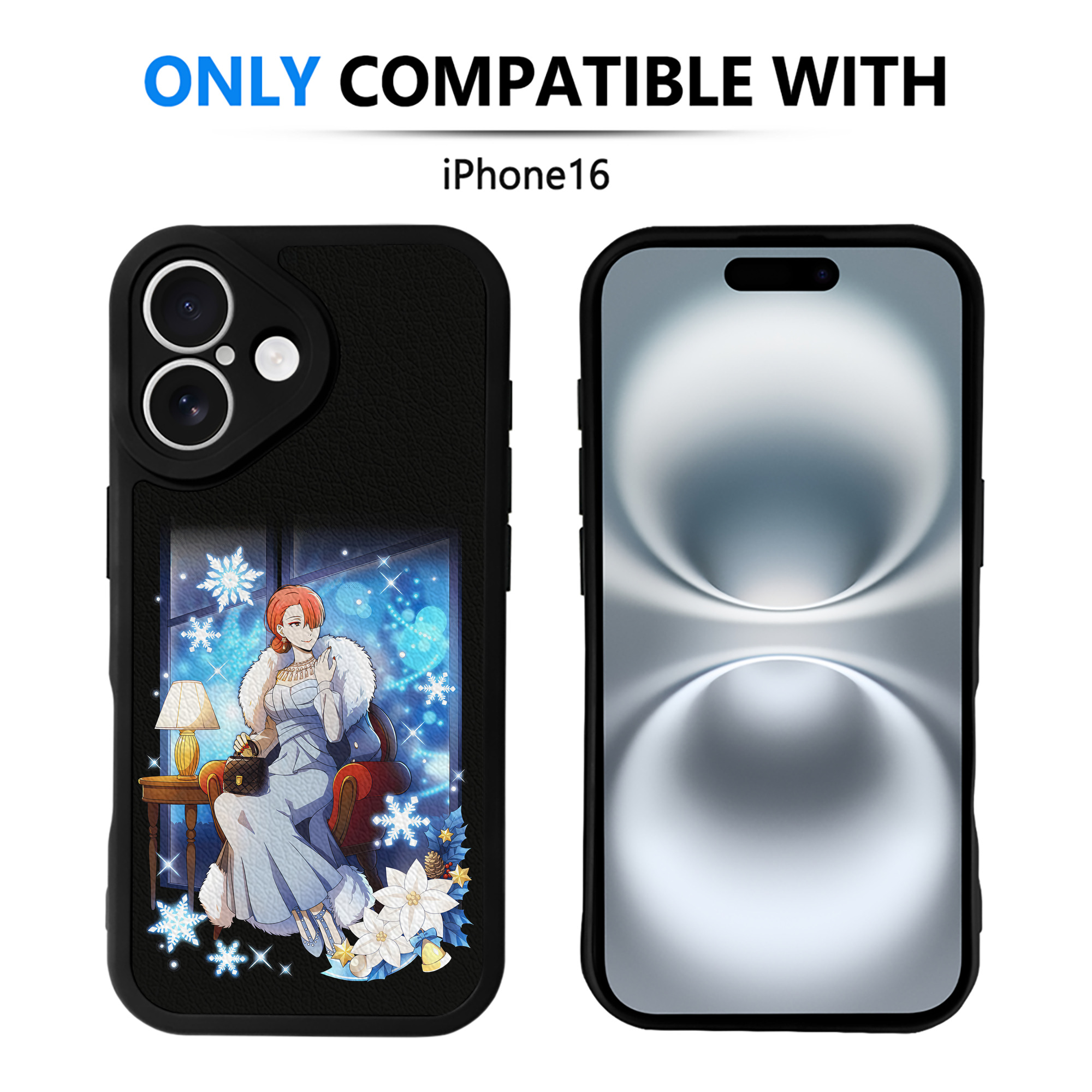（画像用） 文豪ストレイドッグス Bungo Stray Dogs 【iPhone 16シリーズ対応】シリコンスマホケース（レザー調） 材質：シリコン